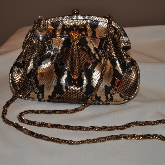 Faux Snakeskin Handbag - Picture 2 of 10